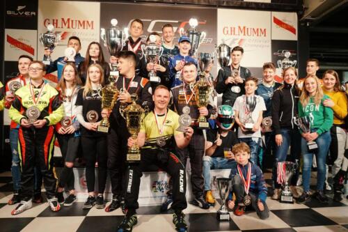 Podium grupowe na Polish Indoor Kart Championship 2019 w Szczecinie